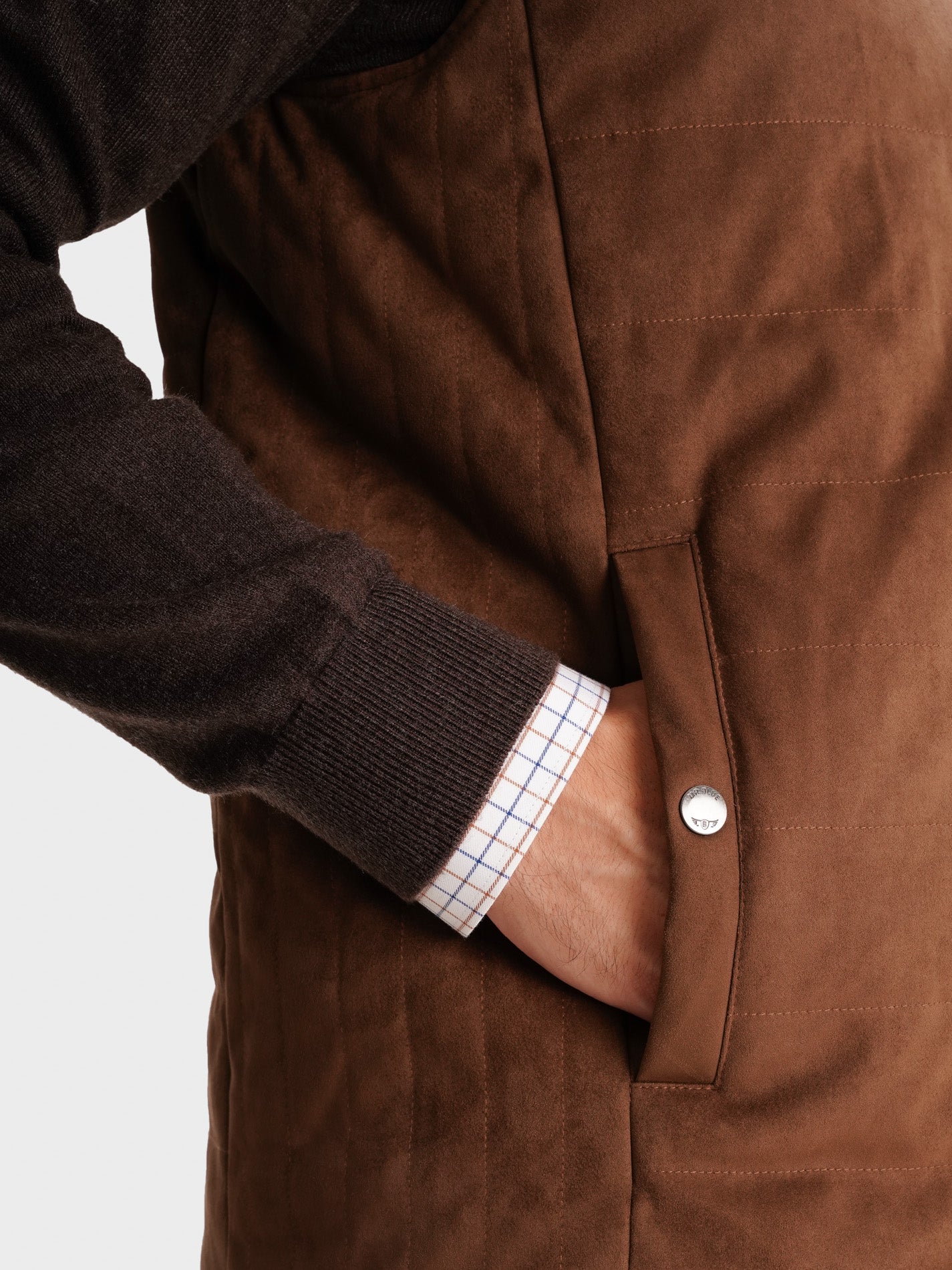 BROWN JACKET REGULAR FIT MR. BLUE