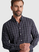 CAMISA ALGODÓN AZUL MANGA LARGA REGULAR FIT MR. AZUL