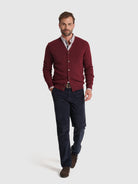 PULLOVER LÃ BORDEAUX MANGA COMPRIDA REGULAR FIT MR. BLUE