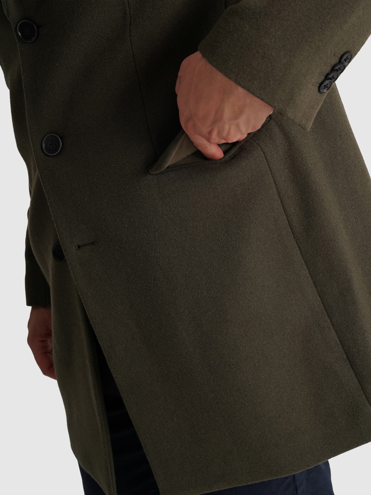 ABRIGO VERDE MANGA LARGA REGULAR FIT MR. AZUL