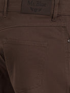 BROWN COTTON SLIM FIT MR. BLUE