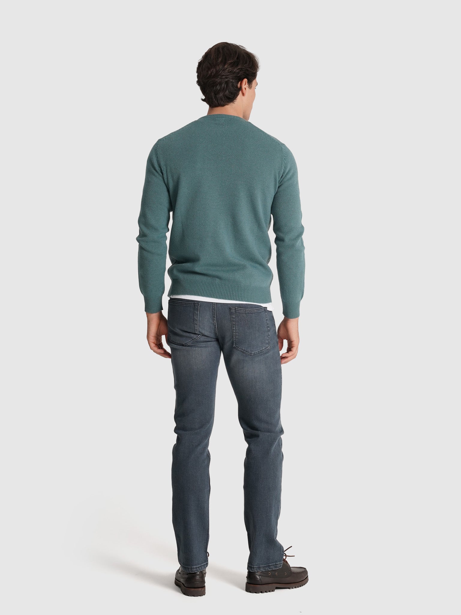 JERSEY DE LANA VERDE MANGA LARGA REGULAR FIT MR. AZUL