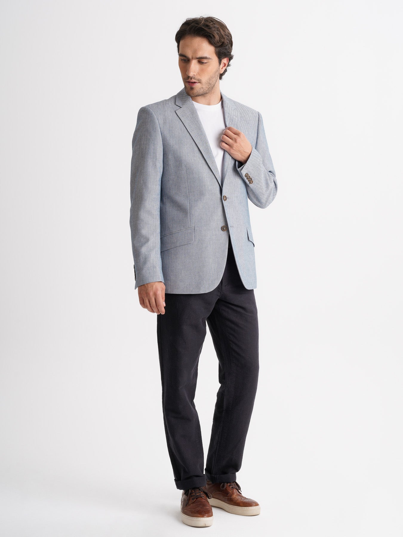 BLAZER AZUL MANGA COMPRIDA REGULAR FIT MR. BLUE