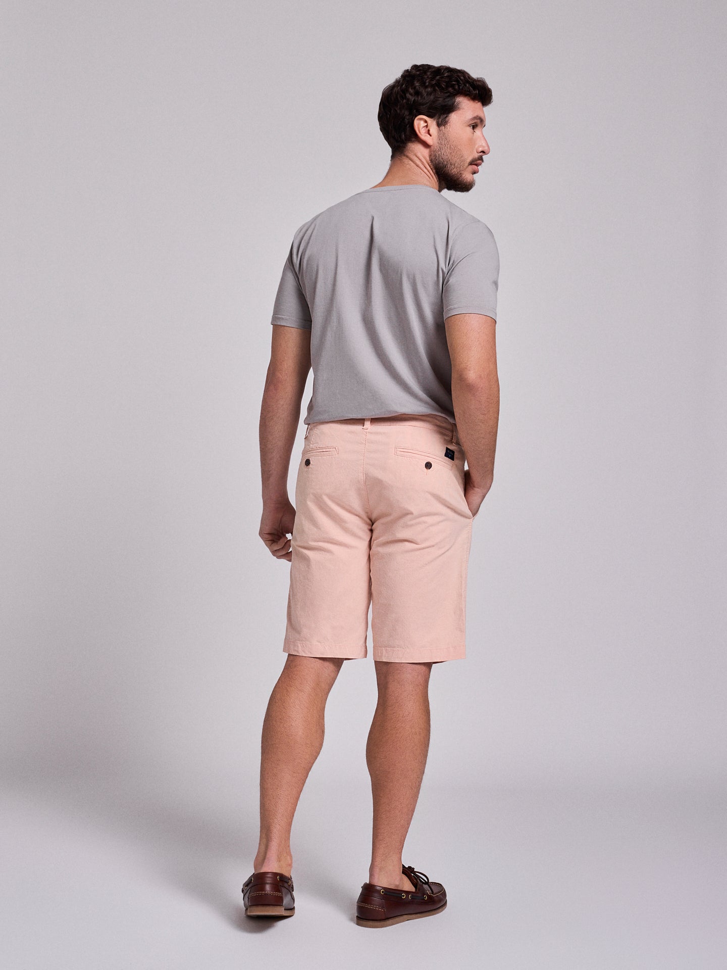 BERMUDA DE ALGODÓN NARANJA REGULAR FIT MR. AZUL