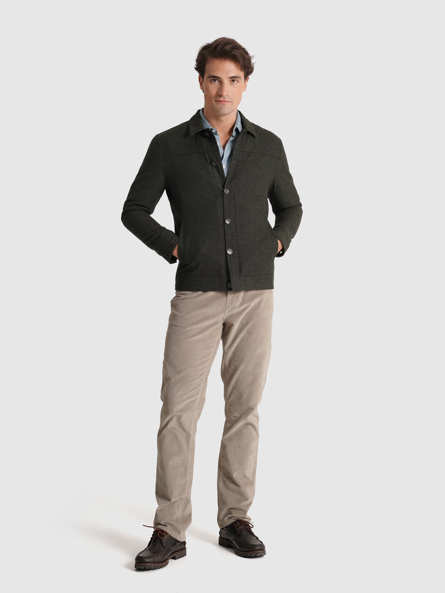 GREEN JACKET REGULAR FIT MR. BLUE