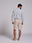 BERMUDA DE ALGODÓN BEIGE REGULAR FIT MR. AZUL