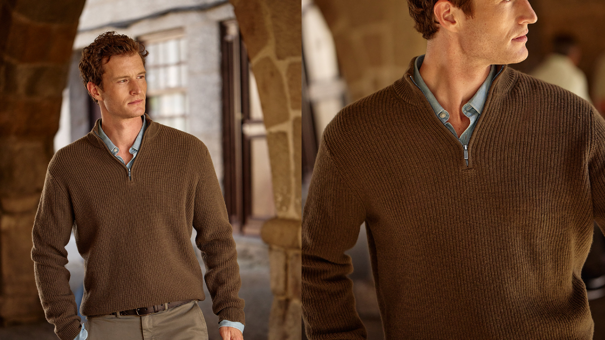 Nova coleção de pullovers masculinos Mark Bellucci AW26 Mr Blue