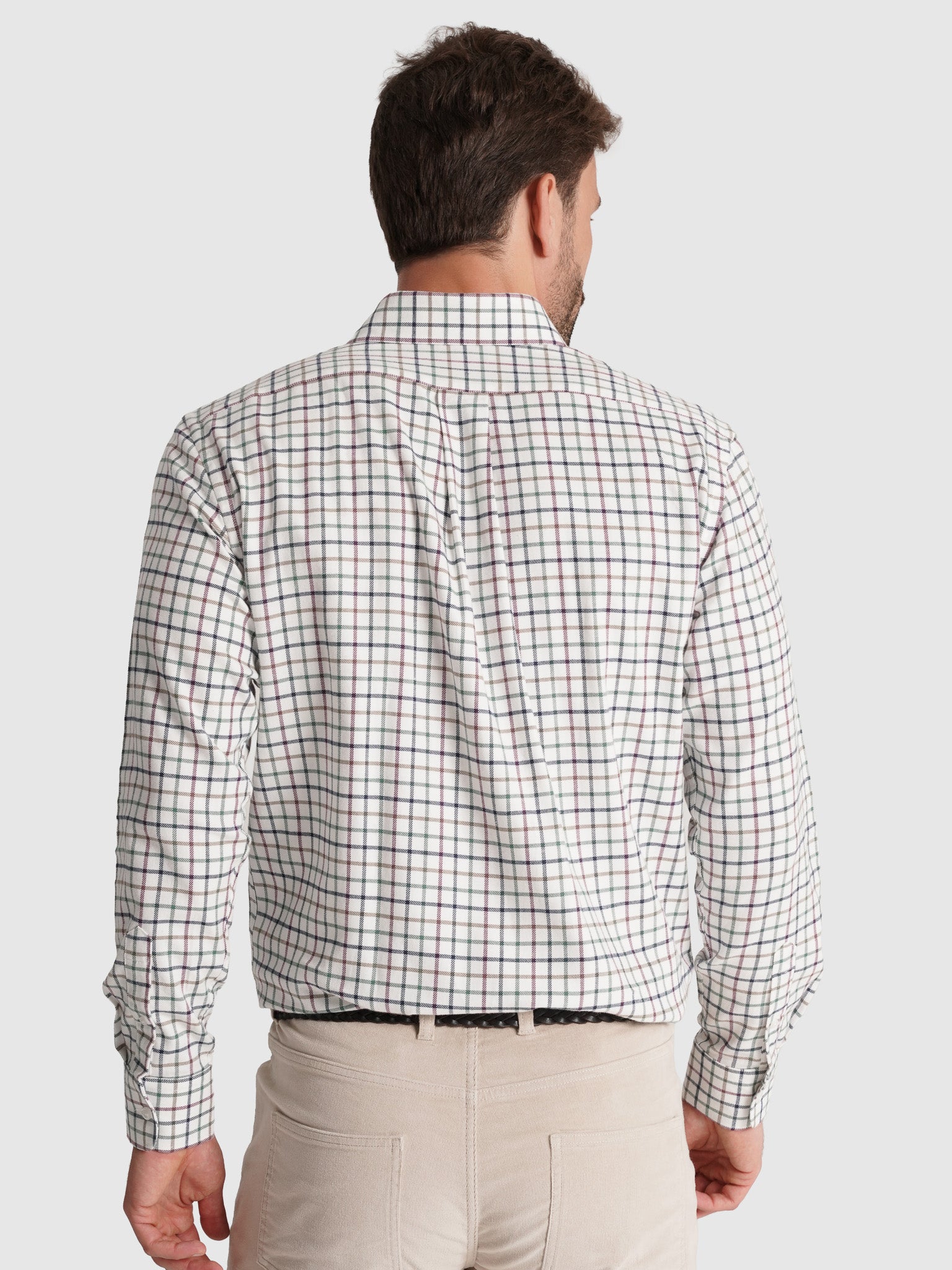 CAMISA FLANELA VERDE MANGA COMPRIDA REGULAR FIT MR. BLUE