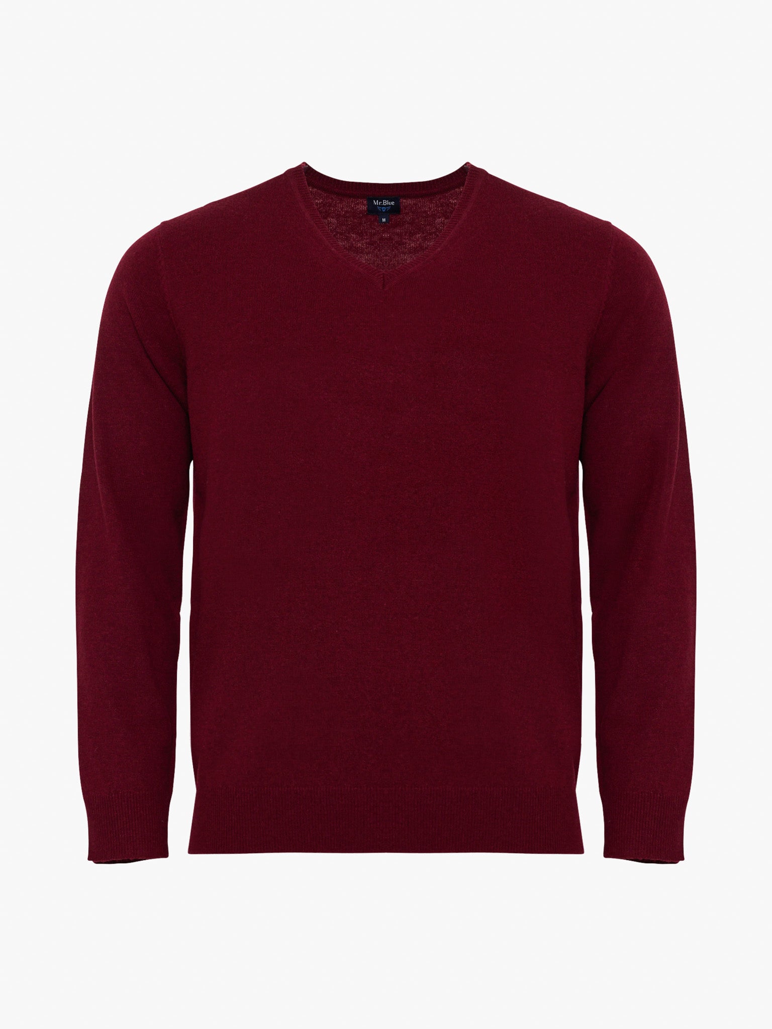 JERSEY DE LANA ROJO CON CODERAS MR REGULAR FIT. AZUL