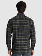 CAMISA FLANELA AZUL MANGA COMPRIDA REGULAR FIT MR. BLUE