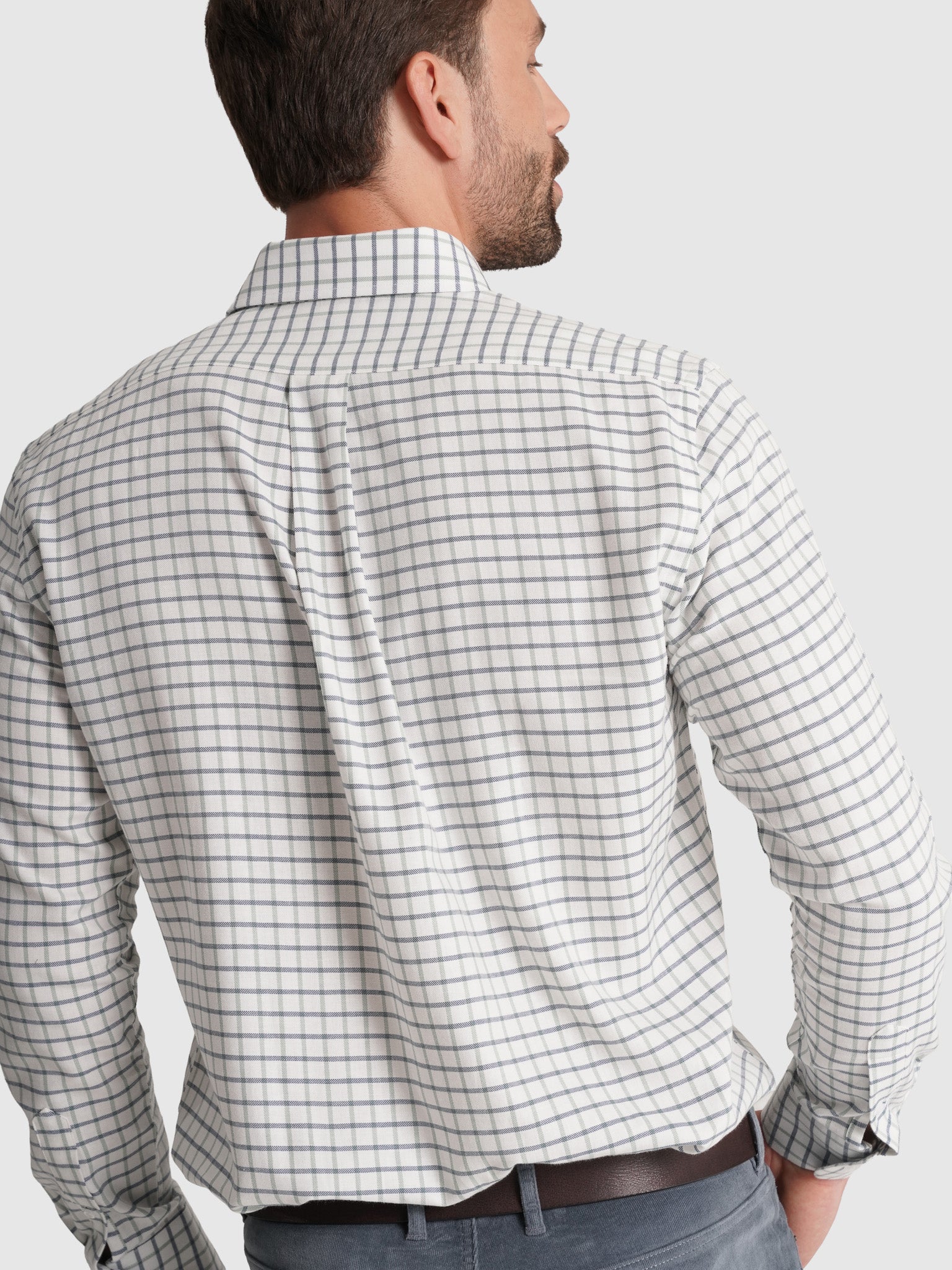 CAMISA FRANELA AZUL MANGA LARGA REGULAR FIT MR. AZUL