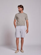 BERMUDA DE ALGODÓN AZUL REGULAR FIT MR. AZUL