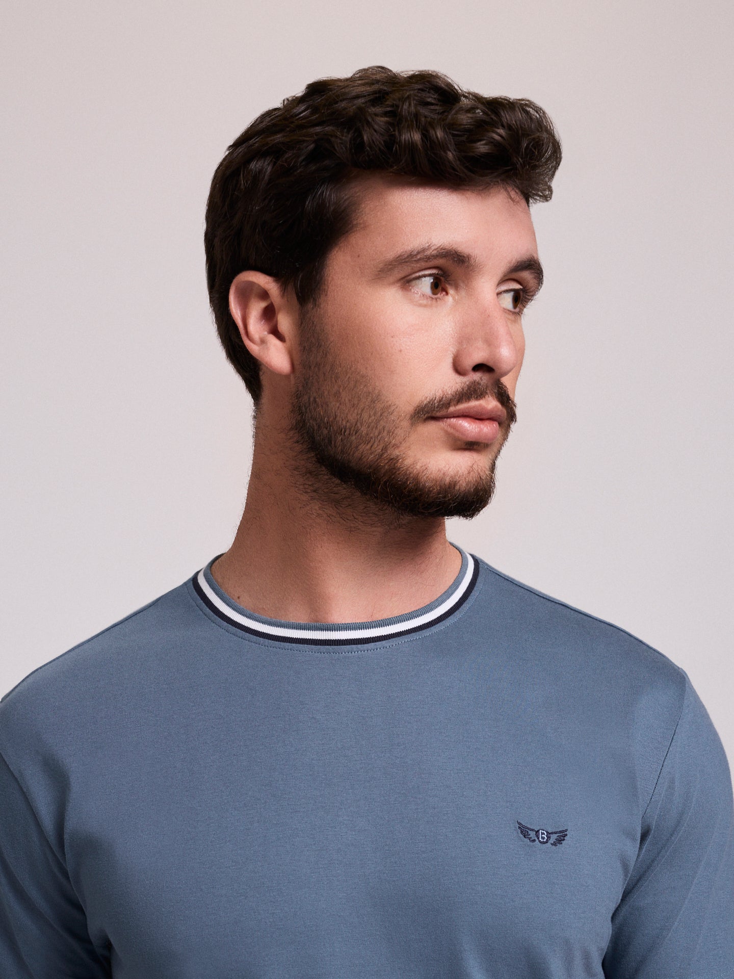 GREEN COTTON T-SHIRT SHORT SLEEVE REGULAR FIT MR. BLUE