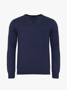BLUE CASHMERE PULLOVER LONG SLEEVE REGULAR FIT MR. BLUE