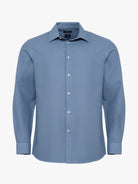 CAMISA ALGODÃO AZUL MANGA COMPRIDA TAILORED FIT MR. BLUE