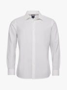 CAMISA ALGODÓN BLANCA MANGA LARGA REGULAR FIT MR. AZUL