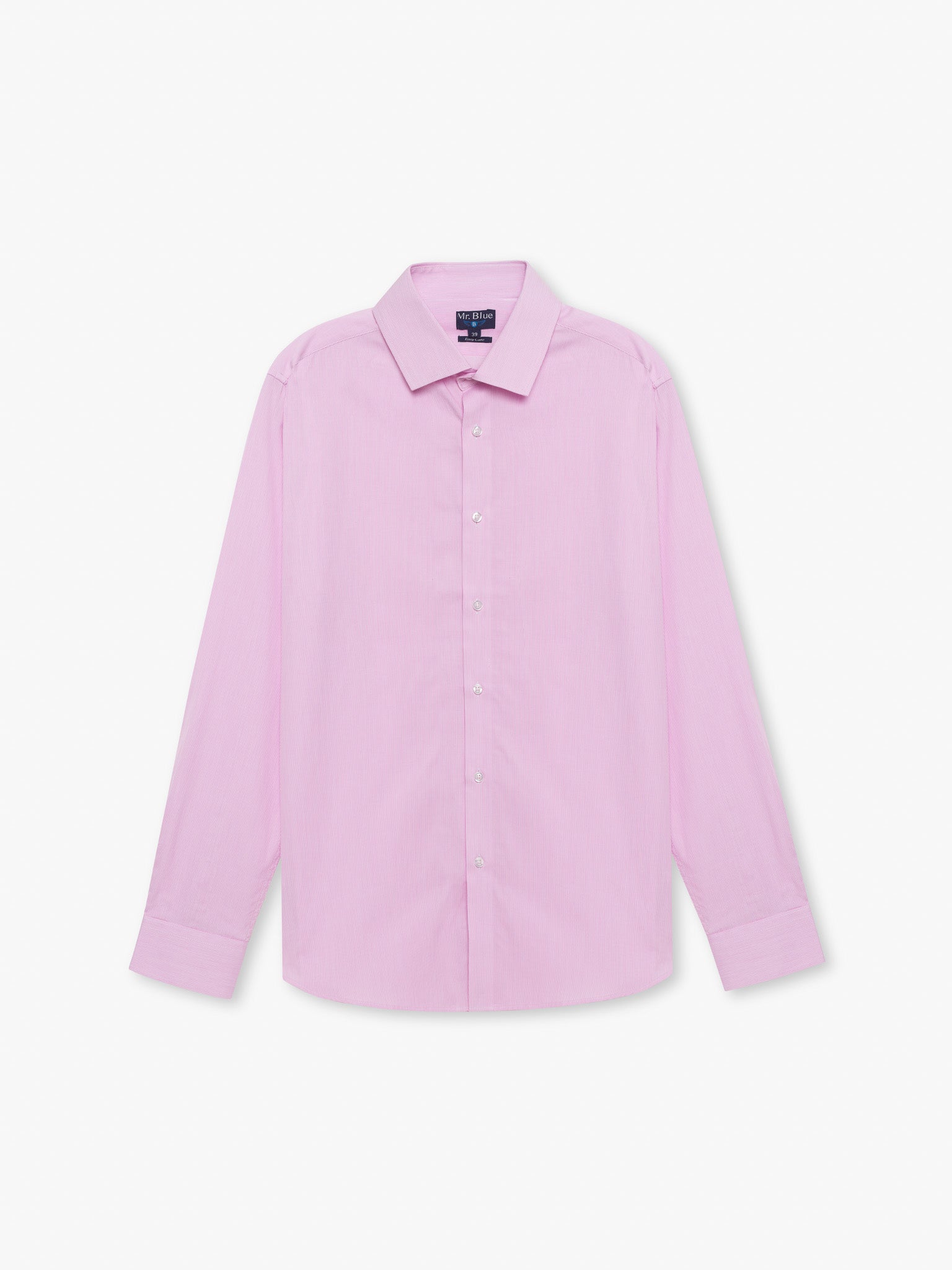 PINK LONG SLEEVE SHIRT CLASSIC FIT MR. BLUE