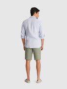 CAMISA AZUL MANGA COMPRIDA TAILORED FIT MARK BELLUCCI