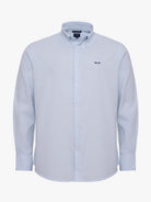 CAMISA ALGODÃO AZUL MANGA COMPRIDA REGULAR FIT MR. BLUE