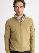 Mr. Blue Thin Green Cashmere Pullover