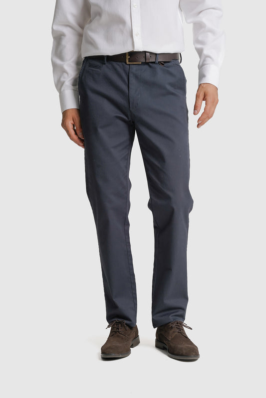 CALÇAS ALGODÃO SLIM FIT AZUIS LISAS MR. BLUE