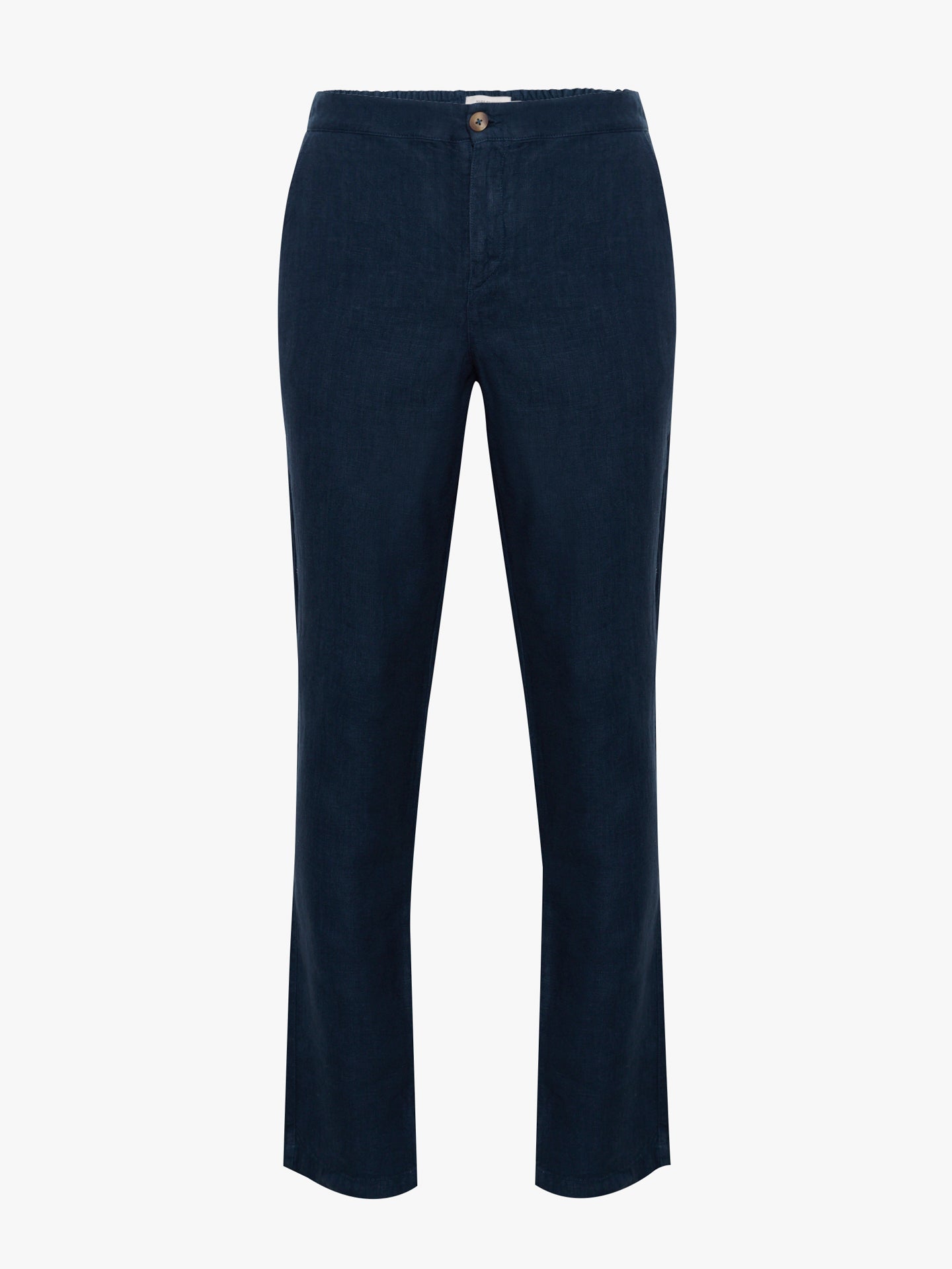 PANTALÓN LINO AZUL REGULAR FIT MARK BELLUCCI