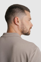 POLO MANGA COMPRIDA ALGODÃO REGULAR FIT CAMEL LISO MR. BLUE