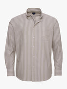 CAMISA ALGODÓN VERDE MANGA LARGA REGULAR FIT MR. AZUL