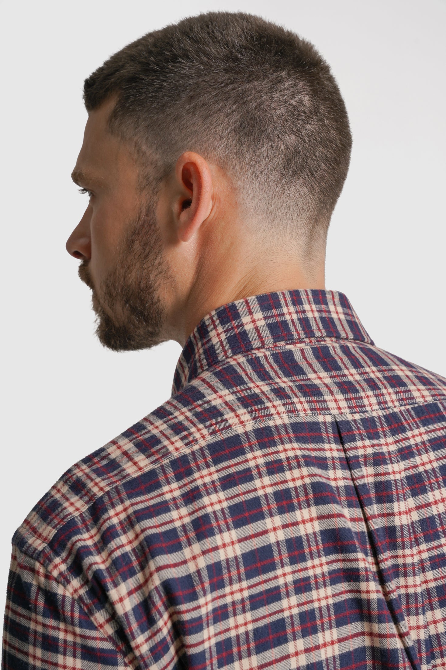 CAMISA ALGODÃO REGULAR FIT AZUL QUADRADA MR. BLUE