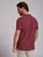 POLO DE ALGODÓN ROJO MANGA CORTA REGULAR FIT MARK BELLUCCI