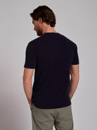 T-SHIRT ALGODÃO AZUL MANGA CURTA REGULAR FIT MR. BLUE