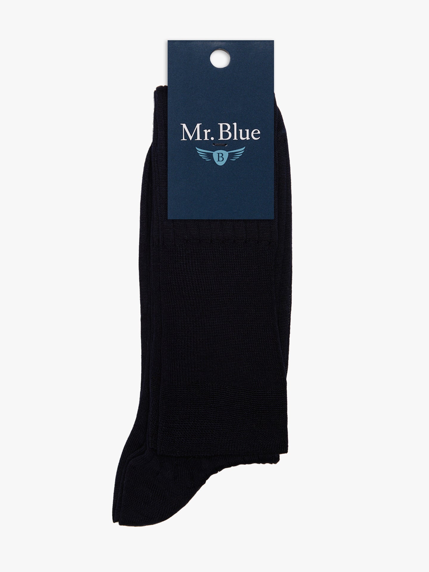 MEIAS ALGODÃO AZUIS REGULAR FIT MR. BLUE