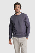 HOODIE ALGODÃO REGULAR FIT AZUL LISO MR. BLUE