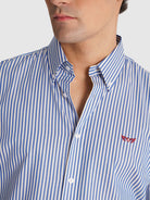 BLUE TWILL SHIRT LONG SLEEVE REGULAR FIT MR. BLUE