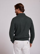 GREEN COTTON PULLOVER LONG SLEEVE REGULAR FIT MR. BLUE