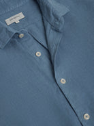 Tailored Fit Blue Linen Shirt Mr. Blue