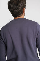 HOODIE ALGODÃO REGULAR FIT AZUL LISO MR. BLUE