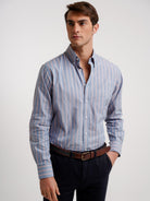 Mr. Blue Regular Fit Oxford Blue Shirt