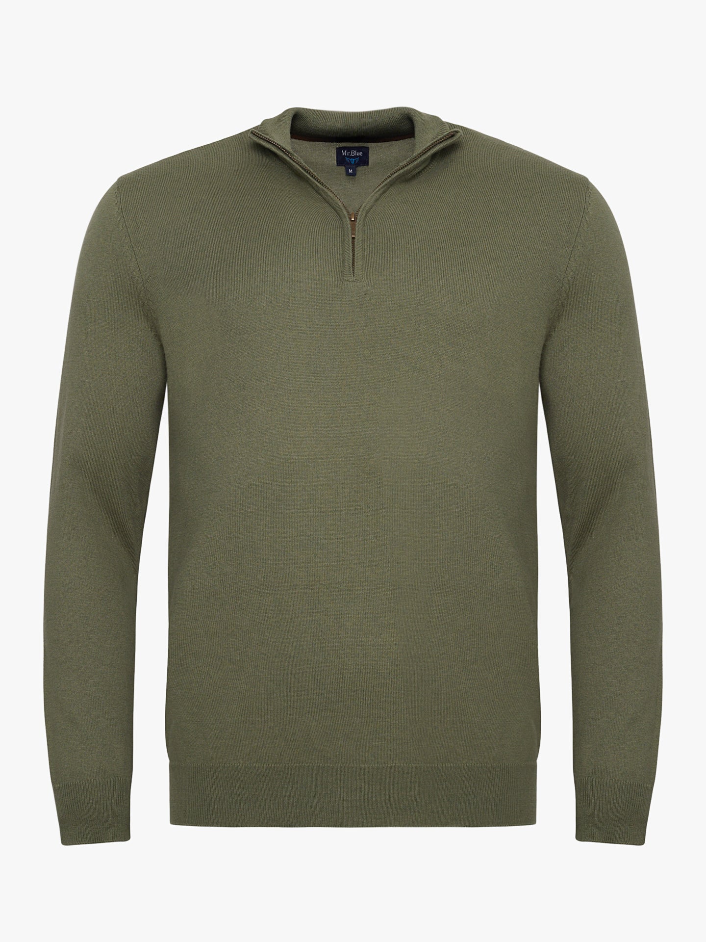 PULLOVER ALGODÃO VERDE MANGA COMPRIDA REGULAR FIT MR. BLUE