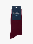 CALCETINES REGULAR FIT DE ALGODÓN BURDEOS MR. AZUL