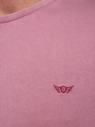 T-SHIRT ALGODÃO ROSA MANGA CURTA REGULAR FIT MR. BLUE