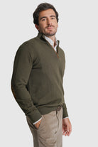 PULLOVER LÃ REGULAR FIT VERDE LISO MR. BLUE