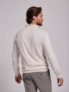 BEIGE COTTON PULLOVER LONG SLEEVE REGULAR FIT MR. BLUE