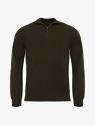 JERSEY DE LANA MERINO VERDE MANGA LARGA REGULAR FIT MARK BELLUCCI