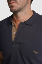 POLO ALGODÃO REGULAR FIT AZUL LISO MR. BLUE