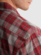 CAMISA FRANELA REGULAR ROJA CAMISA FRANELA REGULAR FIT MR. AZUL