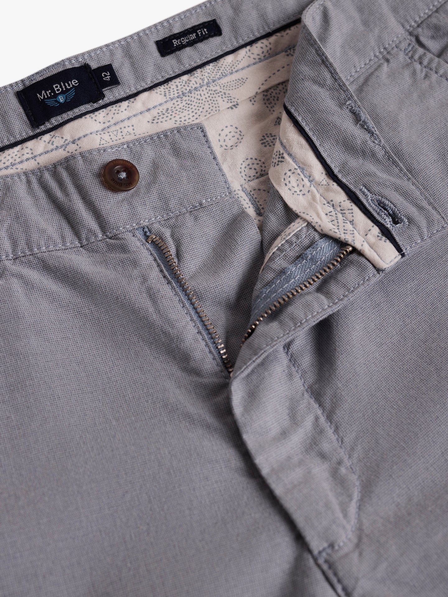 Pantalones cortos azules de corte regular Mr. Blue