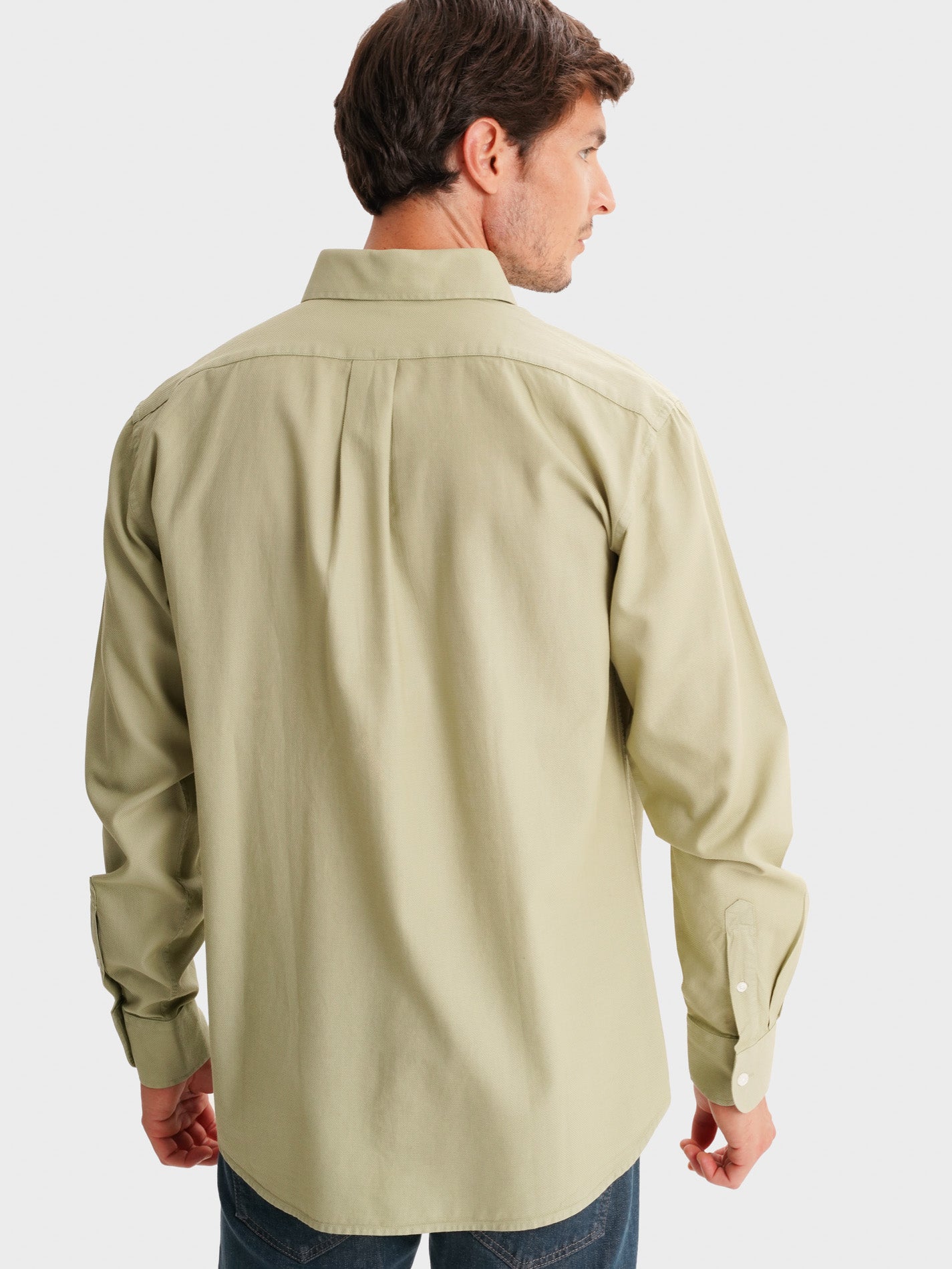 GREEN REGULAR FIT MR SHIRT. BLUE