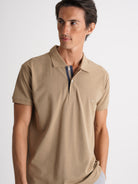Polo Regular Fit Piquet Beige Mr. Blue