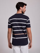 CAMISETA ALGODÓN AZUL MANGA CORTA REGULAR FIT MR. AZUL